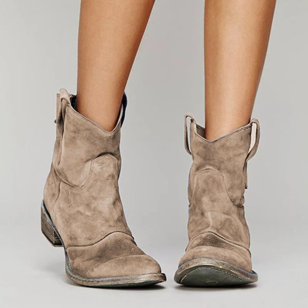 Boots for Women | Ankle-height Western Pull Tabs