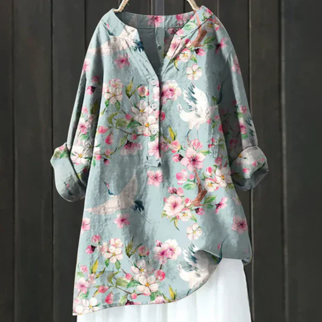 Ellen | Women’s Blouse | Floral Long Sleeve