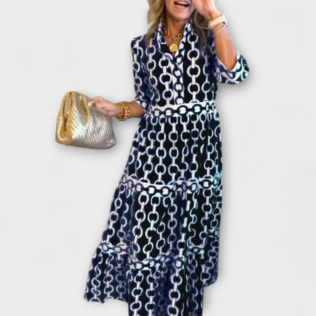 Women’s Dress | Chain Print Midi