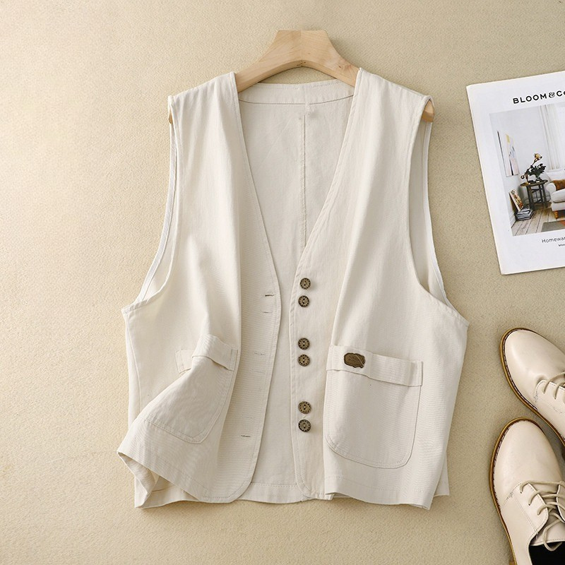 Ellen | Women’s Vest | Button Front Pocket
