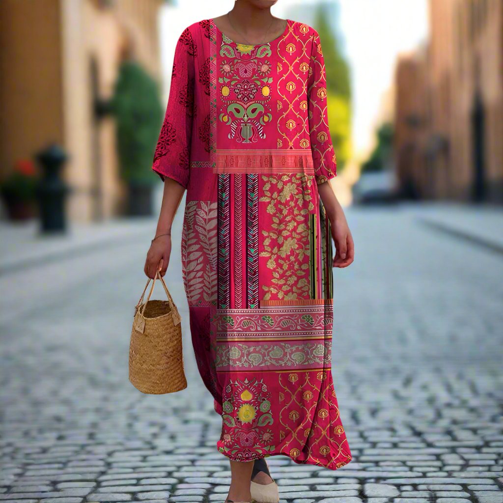 Women’s Dress | Loose Fit Boho Maxi