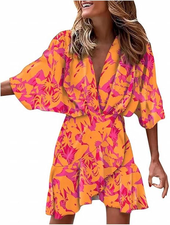 Women's Boho Dress | Tiered Ruffled