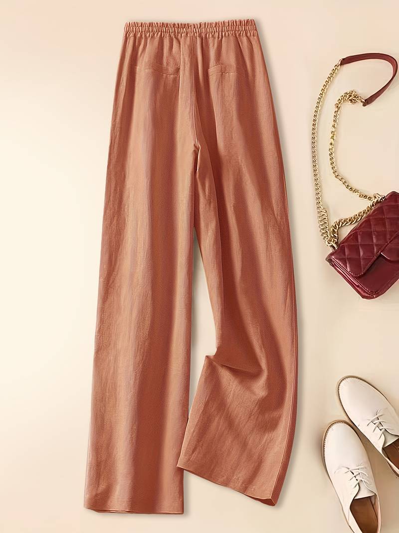 Women's Trousers | Wide Leg Drawstring Waist