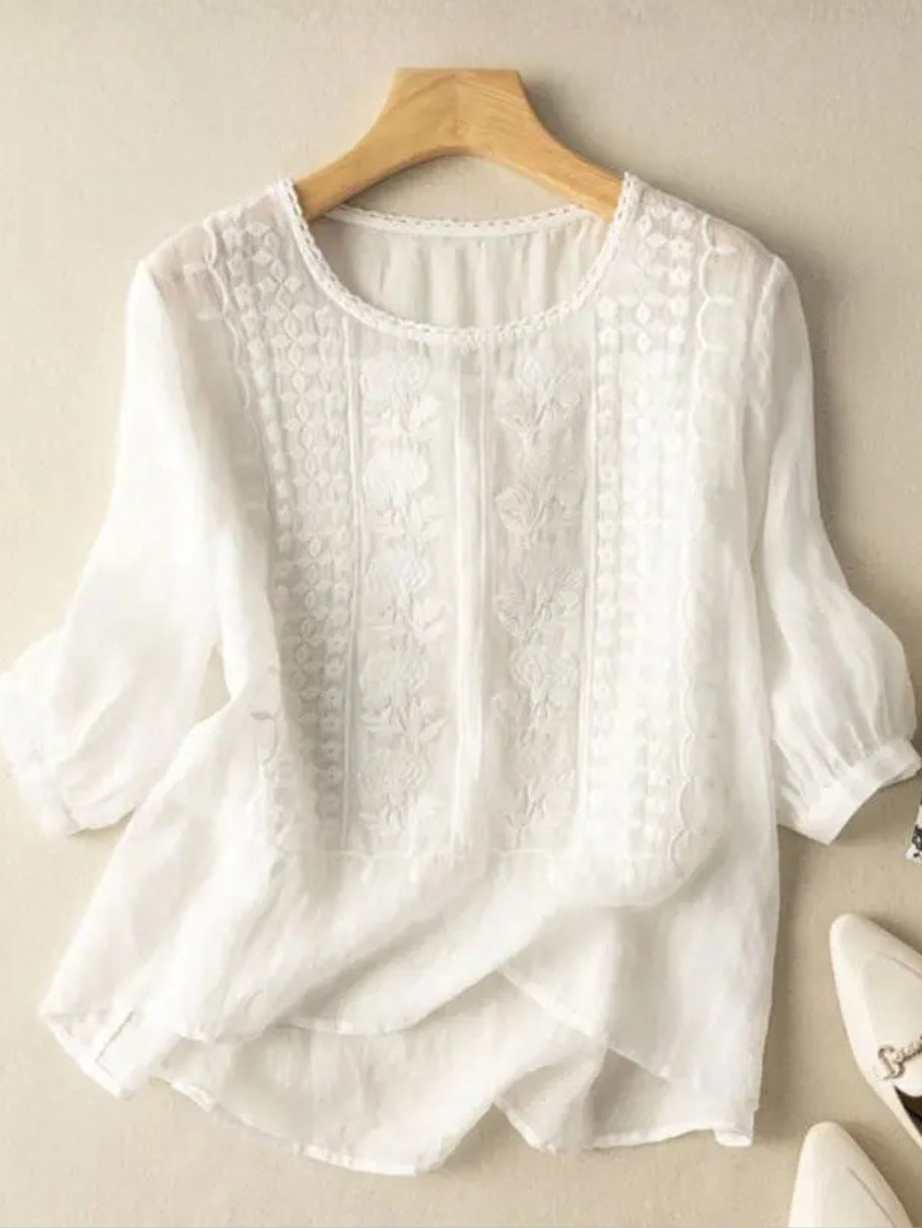 Ellen | Women’s Blouse | Relaxed Fit with Embroidered Design