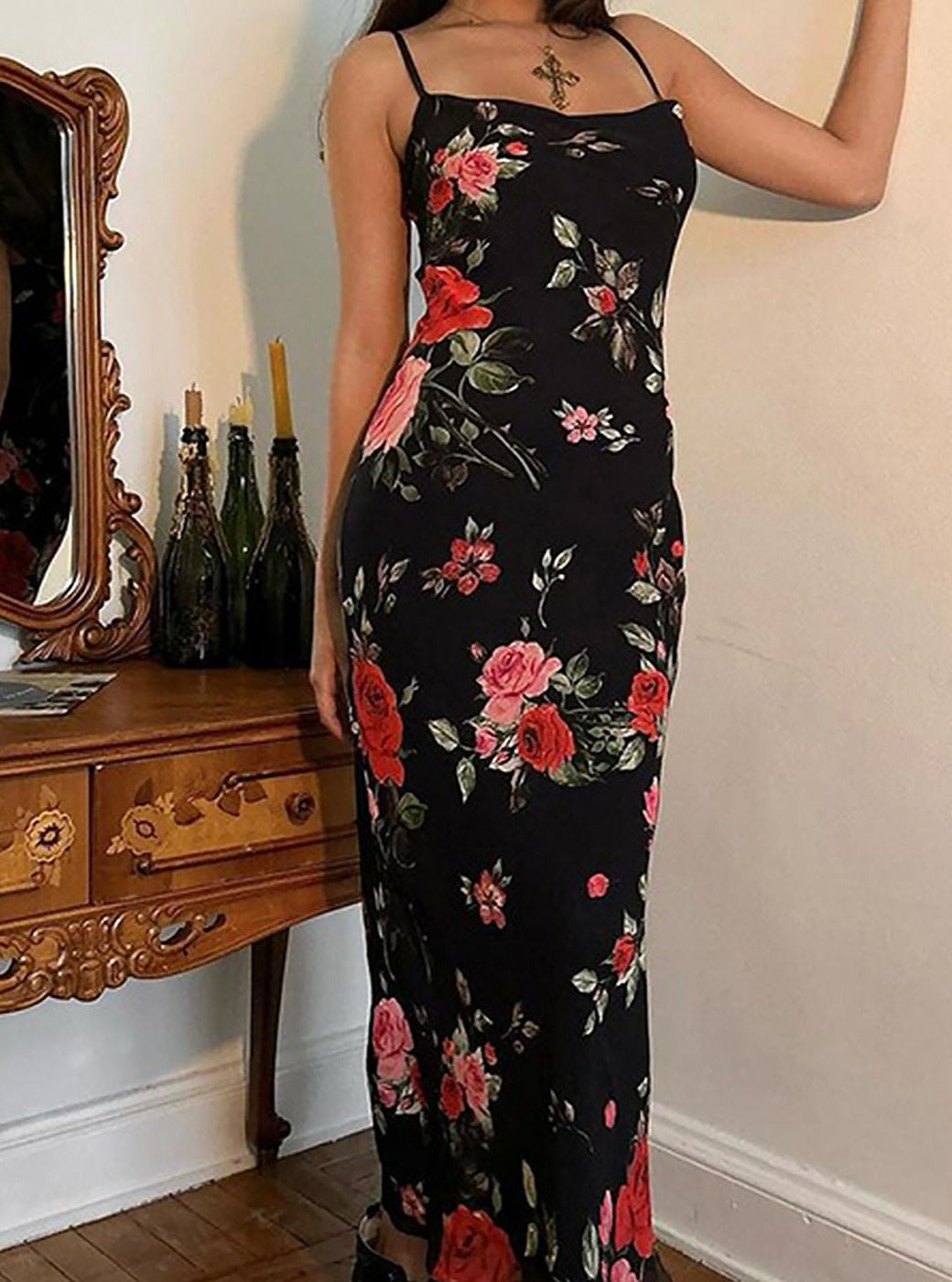 Women's Floral Maxi Dress | Casual