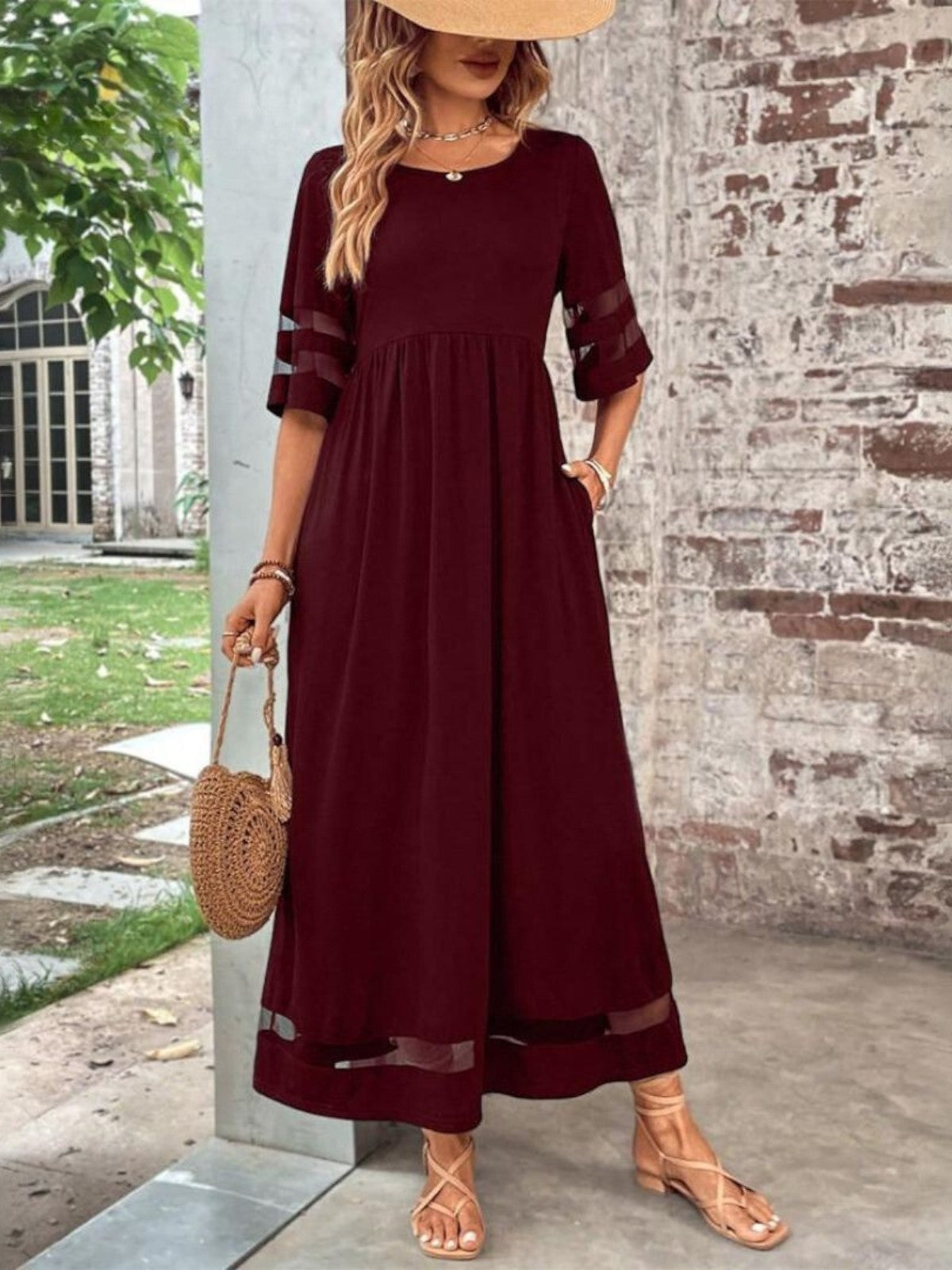 Women’s Dress | Round Neck Maxi
