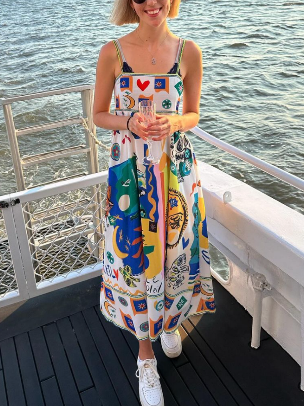 Women's Boho Midi Dress | Floral Printed