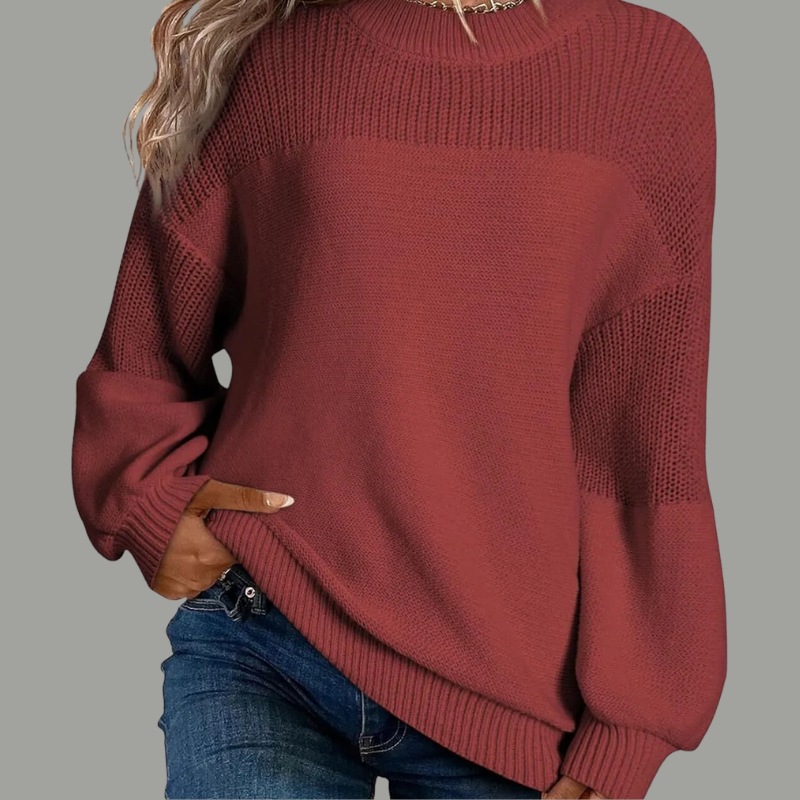 Women’s Jumper | Textured Knit Panels