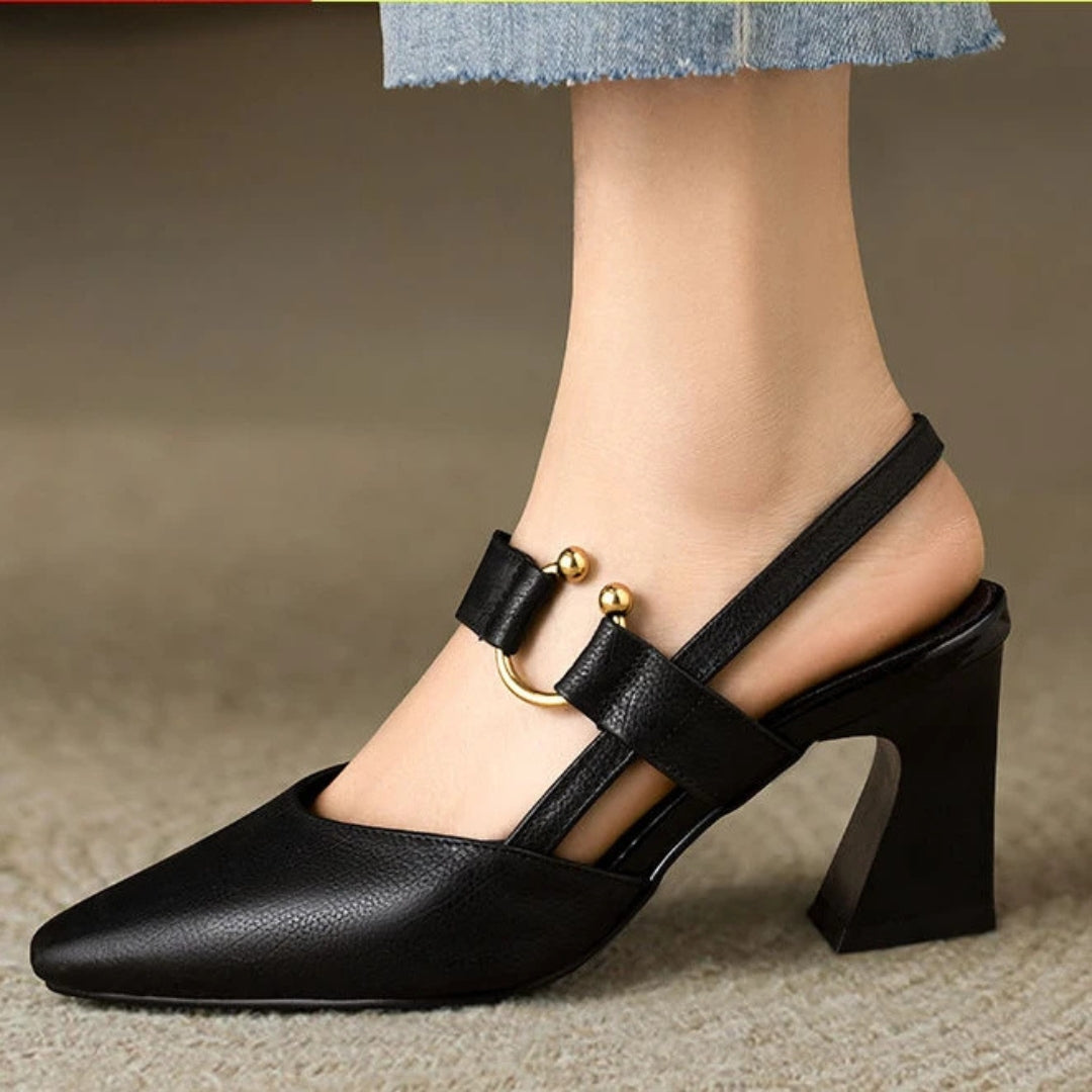 Ellen | Mary Jane Shoes For Women | Slingback Closed Toe