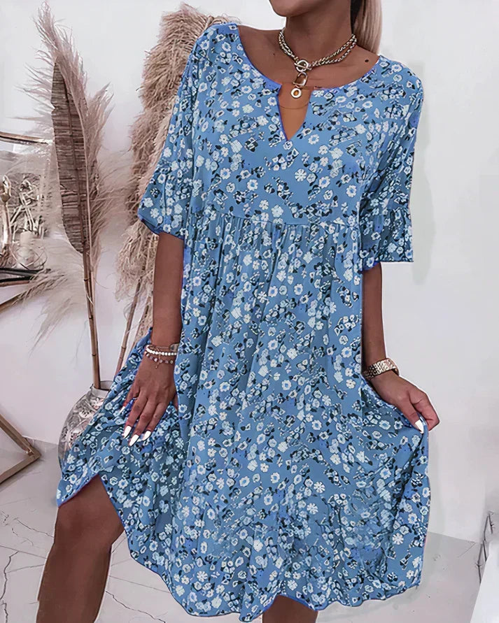 Women's Midi Sundress | V-Neck Floral