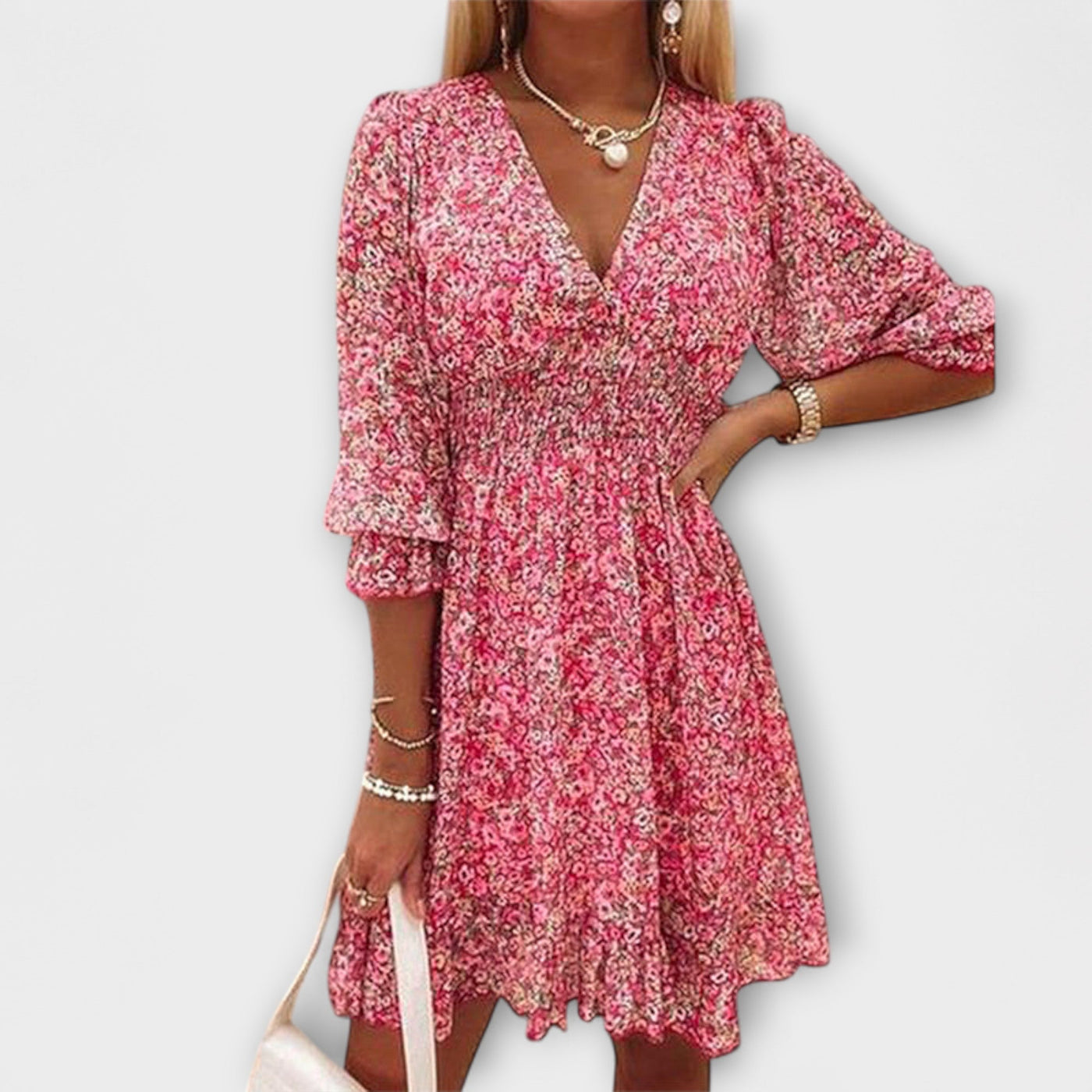 Ellen | Women’s Dress | Floral Puff Sleeve Mini
