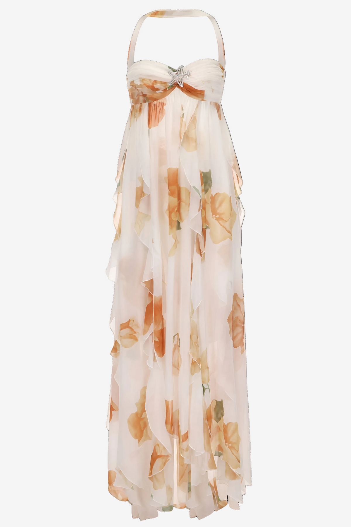 Women's White Maxi Dress | Halter