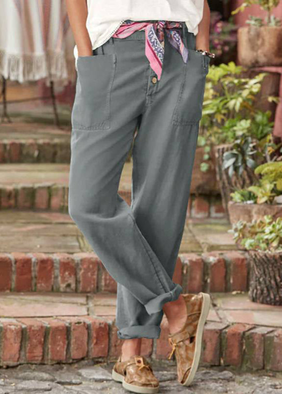 Women’s Trousers | Button Front Tapered