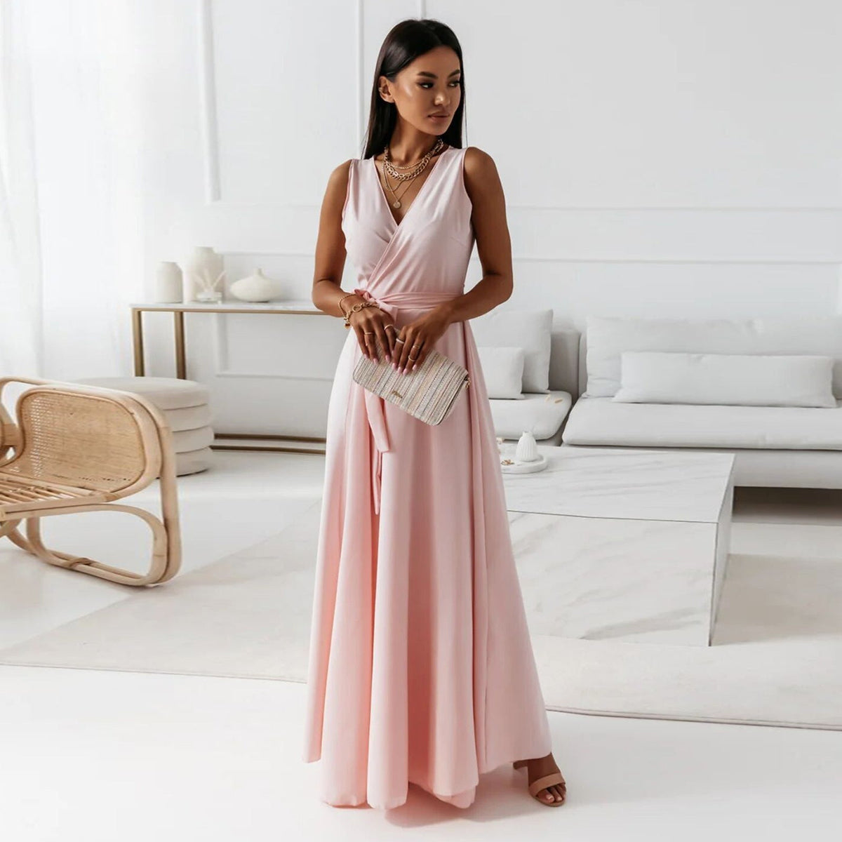 Women's Wedding Guest Maxi Dress | Wrap Style