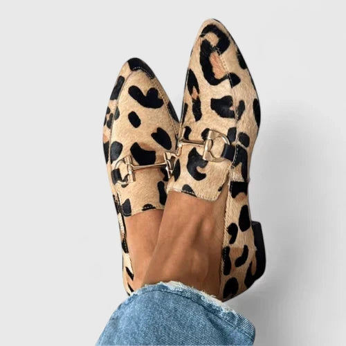 Ellen | Women's Comfortable Loafers | Orthopaedic Animal Print
