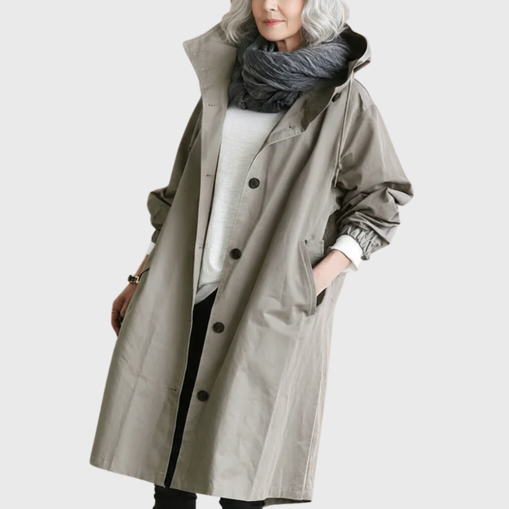 Ellen | Women’s Coat | Trench Longline Hooded