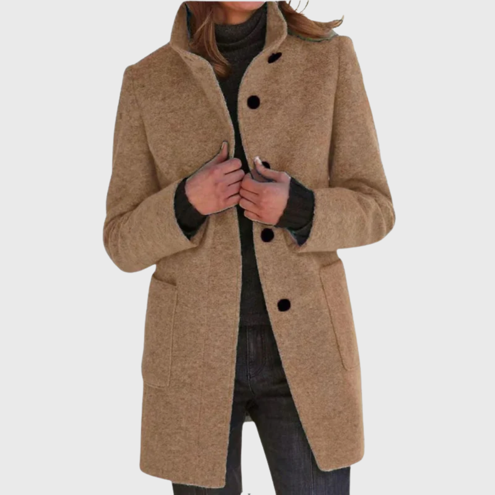 Ellen | Women’s Coat | Longline Button Design