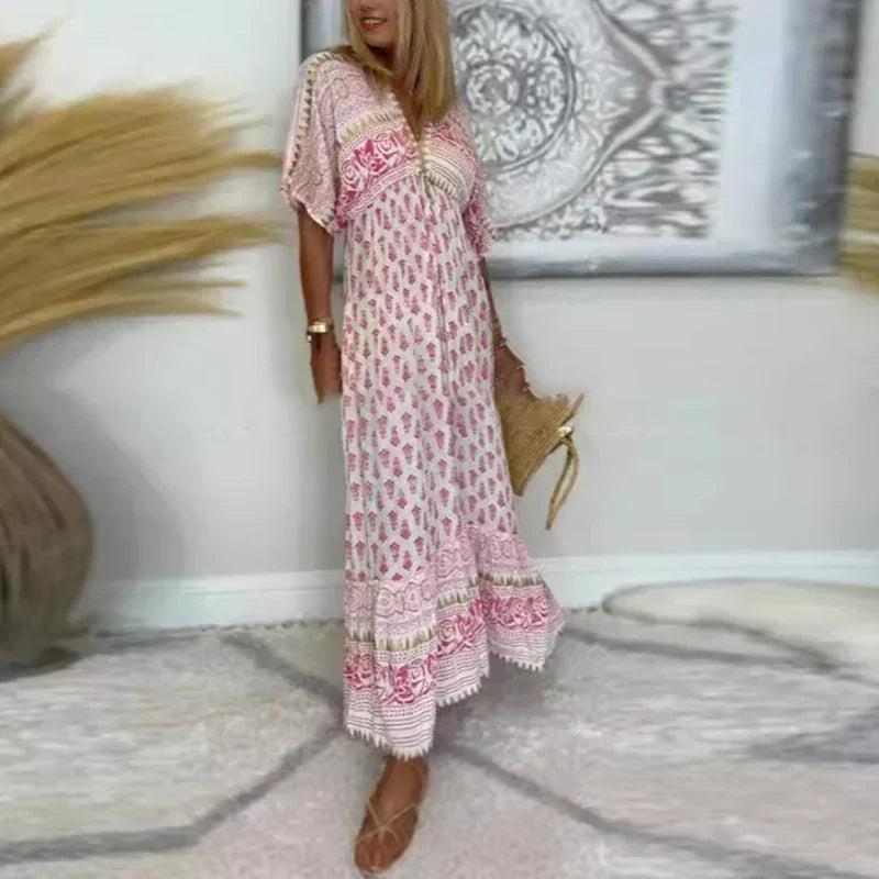 Women's Dress | Boho Print Maxi