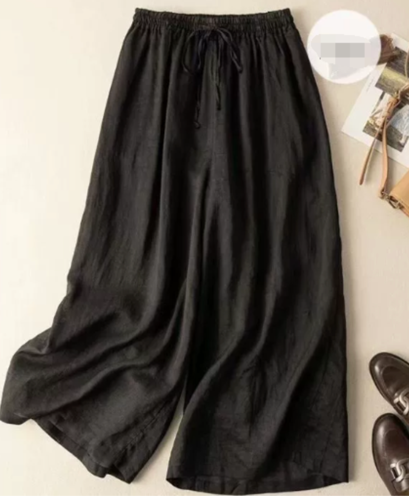 Ellen | Women’s Trousers | Wide Leg Drawstring