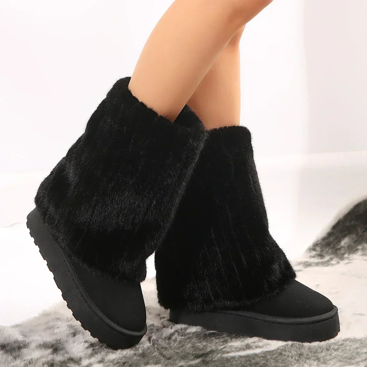 Boots For Women | Tall Plush-Look Shaft Design