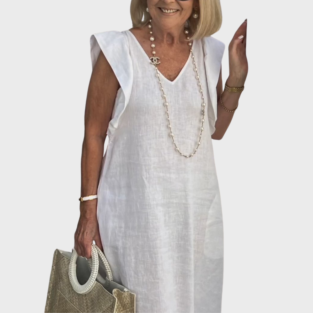 Women's Midi Sundress | Casual Cap Sleeve