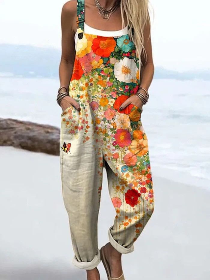 Ellen | Women’s Jumpsuit | Sleeveless Floral