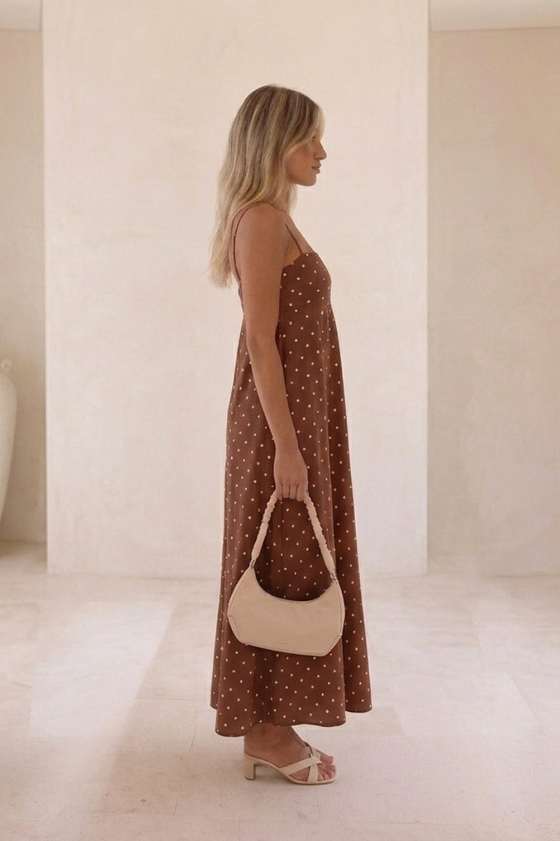 Women's Polka Dot Maxi Dress