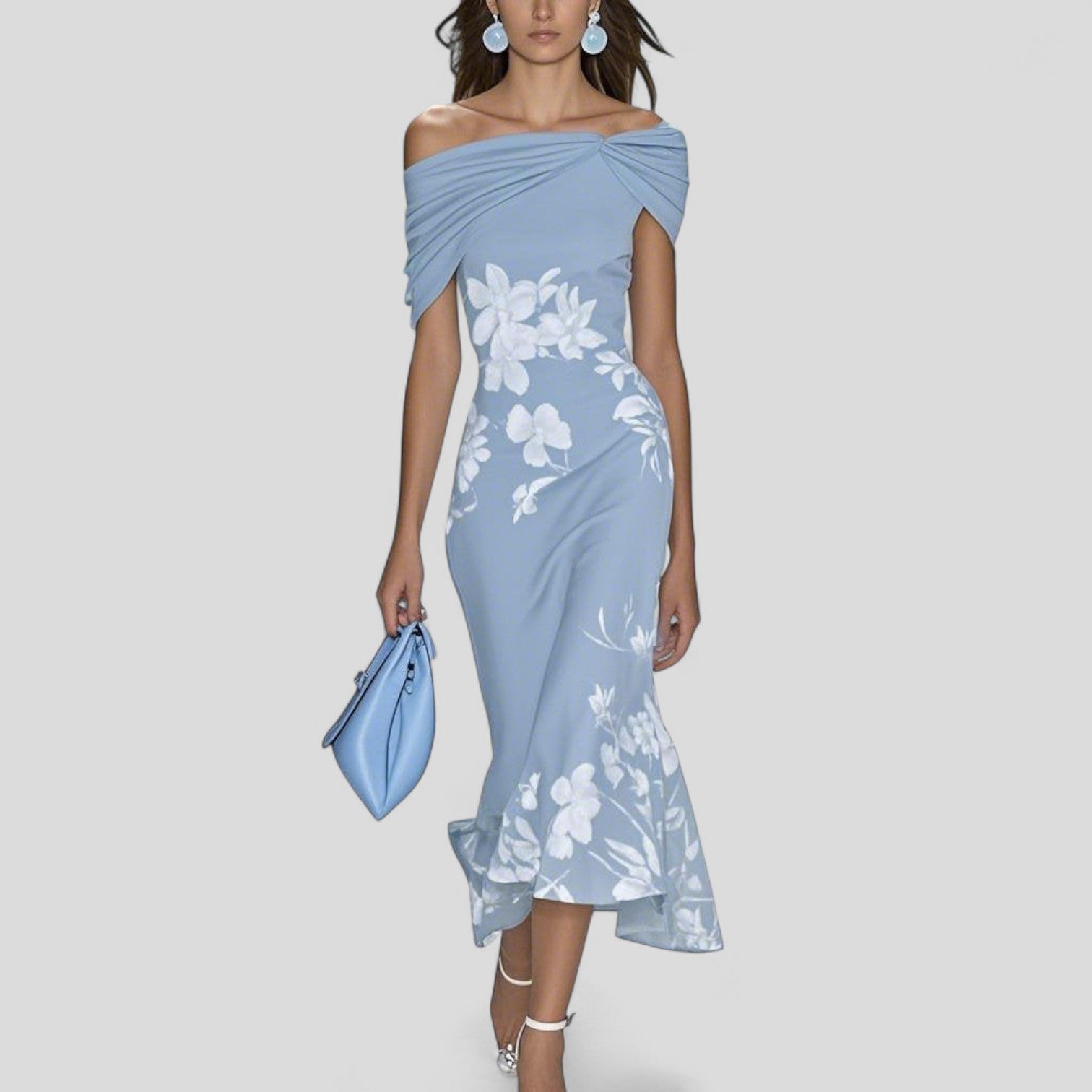 Women's Wedding Guest Midi Dress | Bodycon Floral