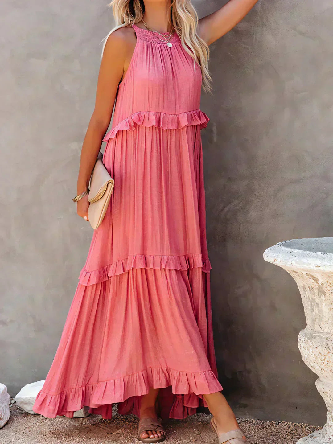 Women's Dress | Layered Tier Design Maxi