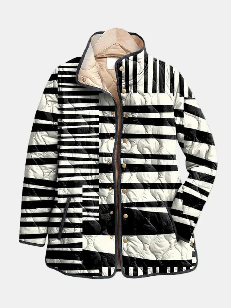 Ellen | Women’s Jacket | Striped Quilted