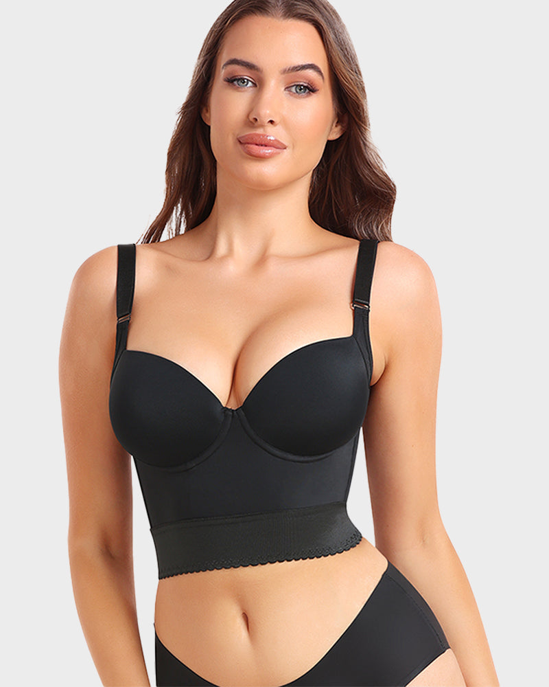 Ellen | Push Up Bra for Women | Longline Padded Support Bra