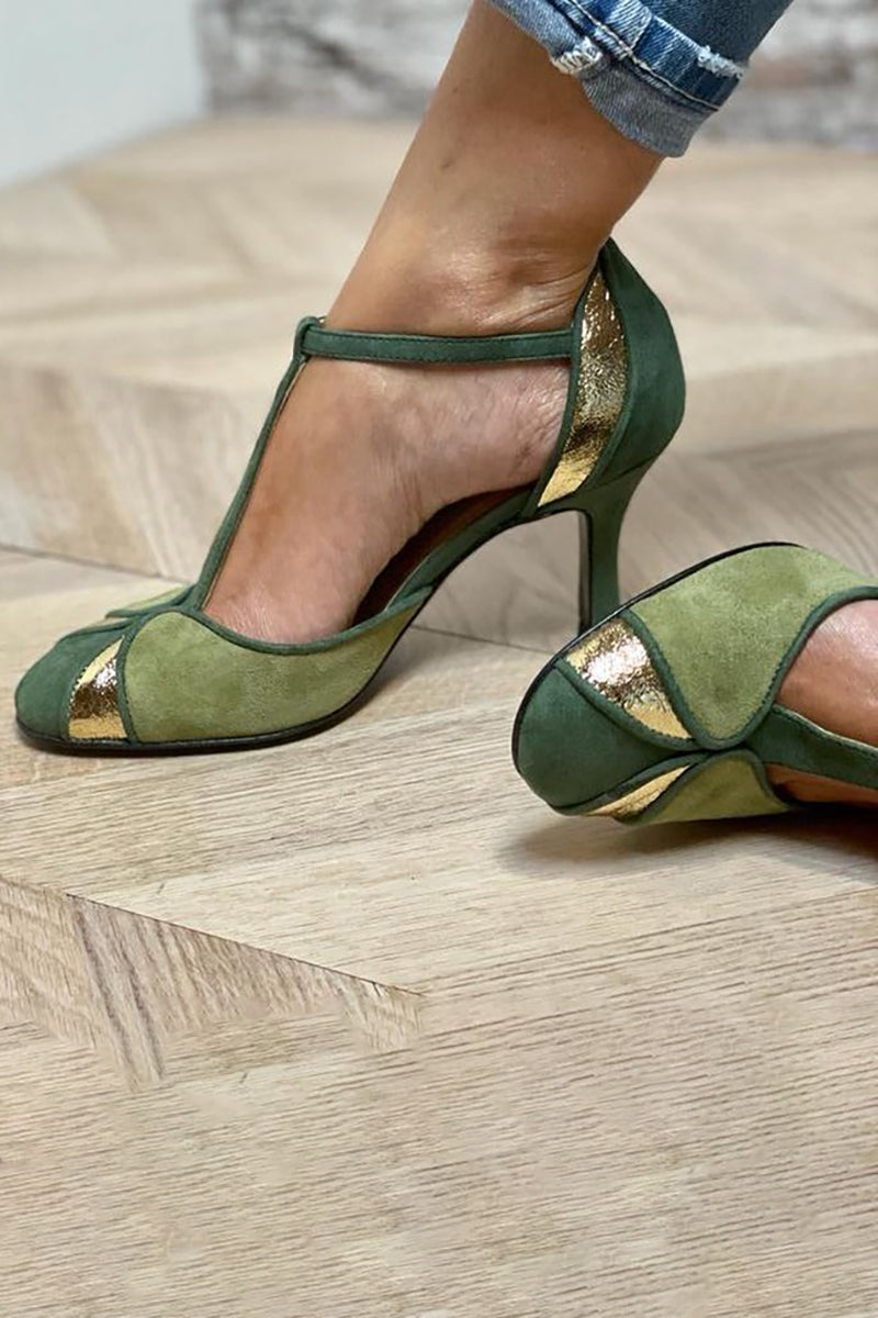 Mary Jane Shoes for Women | T-Strap Slim Heel