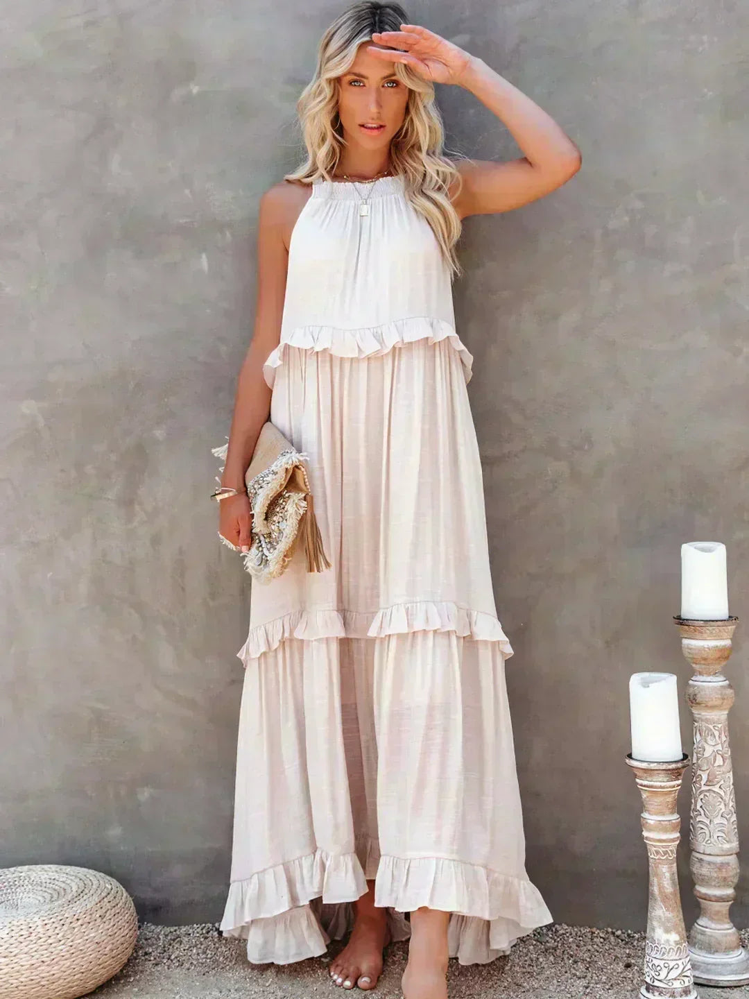 Ellen | Women's Dress | Layered Tier Design Maxi