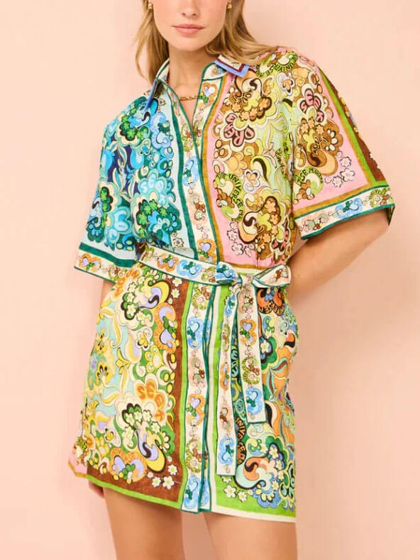 Ellen | Women's Boho Mini Dress | Tiered