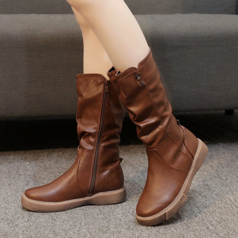 Ellen | Boots For Women | Mid-Calf With Side Zipper
