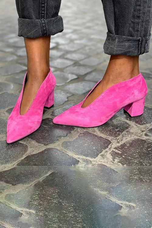 Block Heels for Women | Pointed Closed Toe
