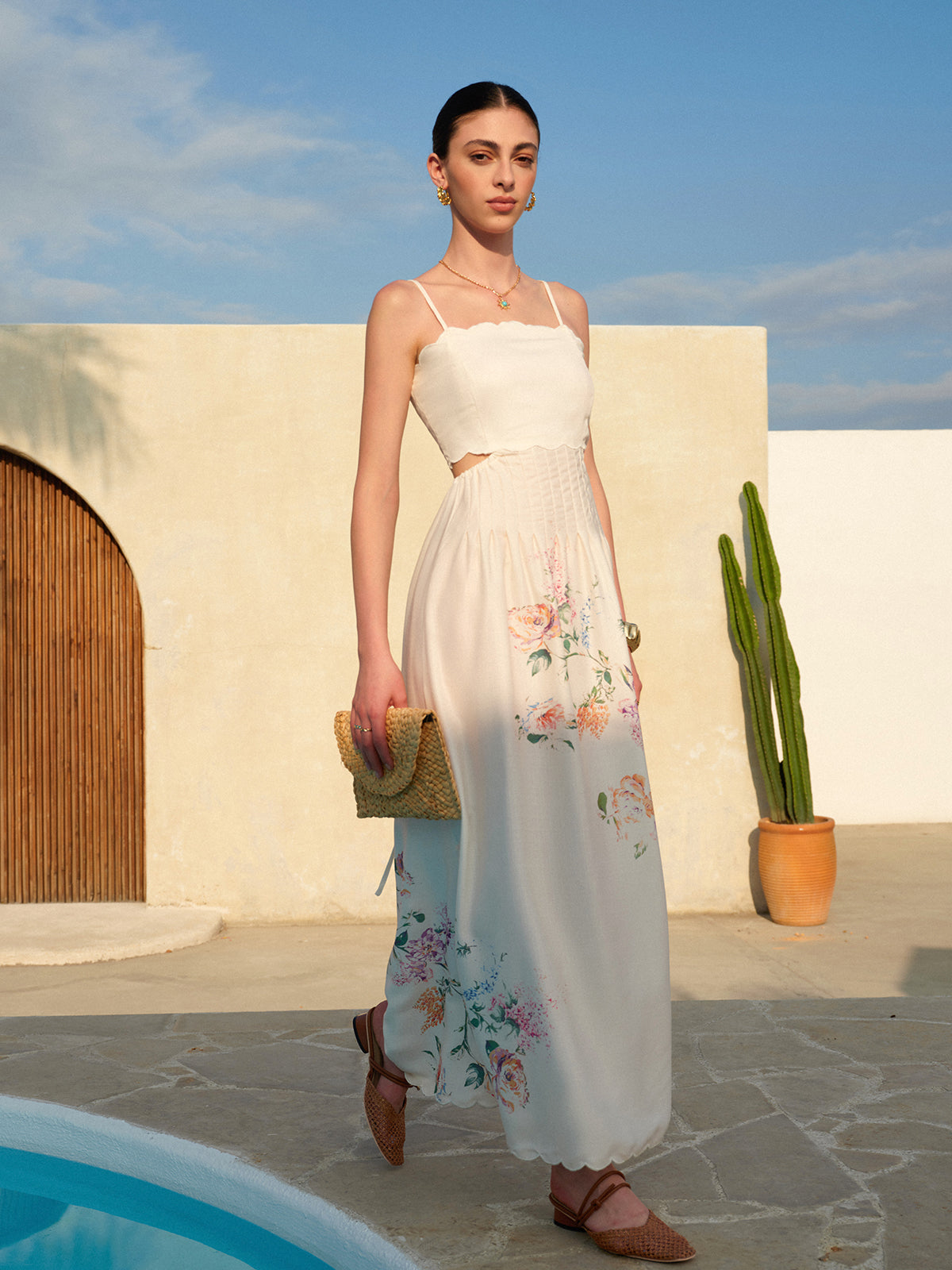 Women's Maxi Sundress | Boho Apricot