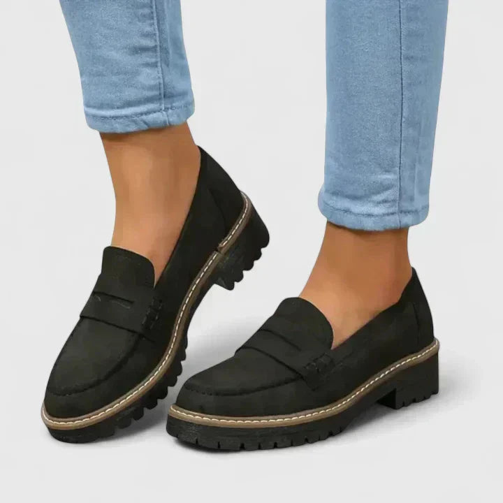 Ellen | Loafers For Women | Lug Sole Closed Toe