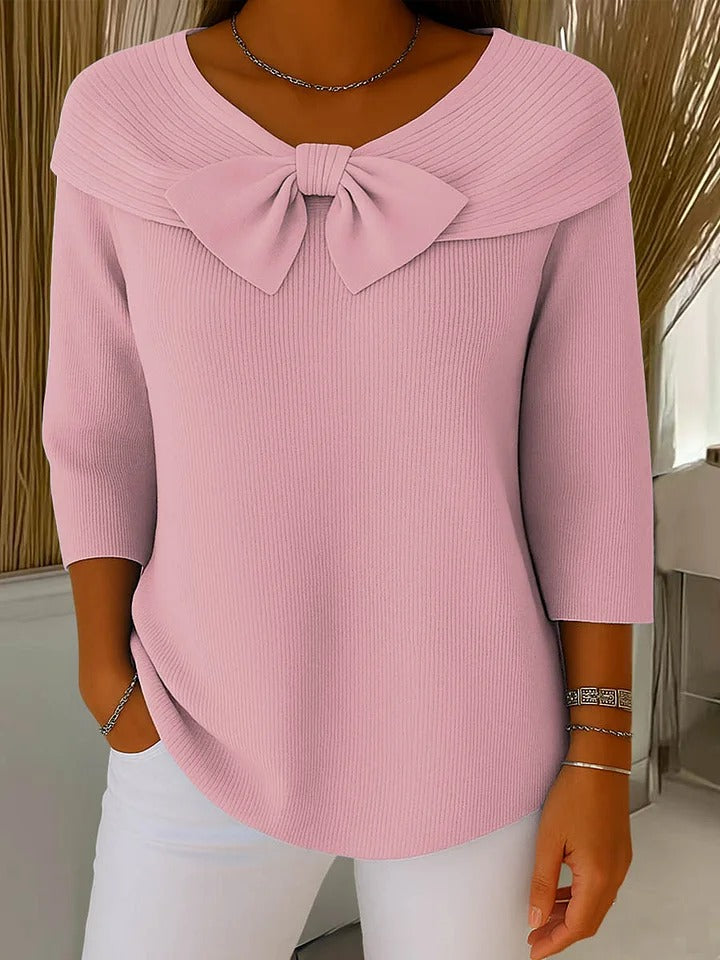 Women’s Jumper | Bow Detail Round Neck