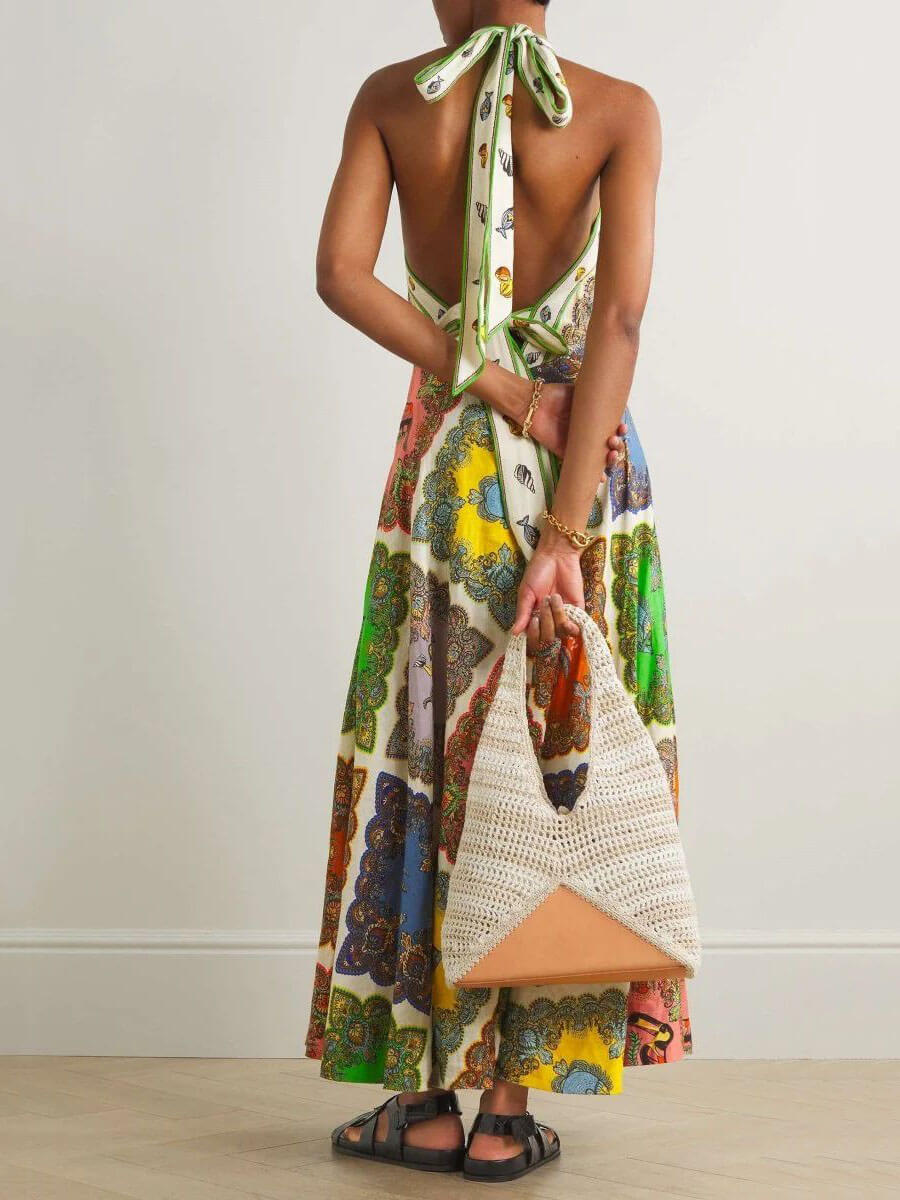 Women's Floral Maxi Dress | Sleeveless